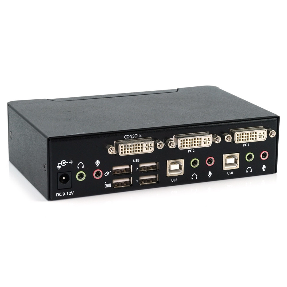 SV231DVIUA STARTECH 2 PORT DVI USB KVM SWITCH WITH AUDIO AND USB 2.0 HUB